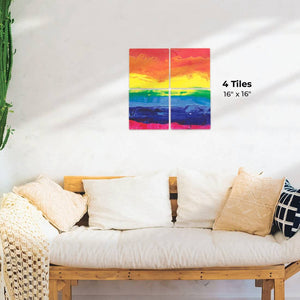 Over the Rainbow Preview - 16in x 16in