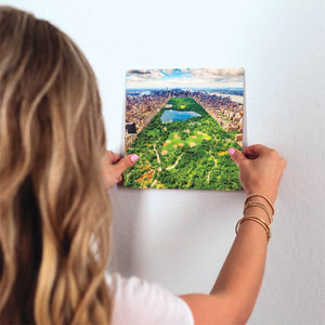 Central Park in New York Slidetile on wall in office.