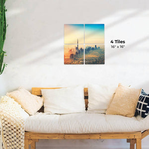 Dubai Skyline Preview - 16in x 16in