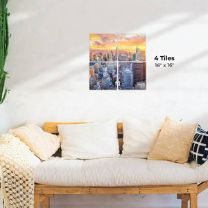 New York Skyline Preview - 16in x 16in