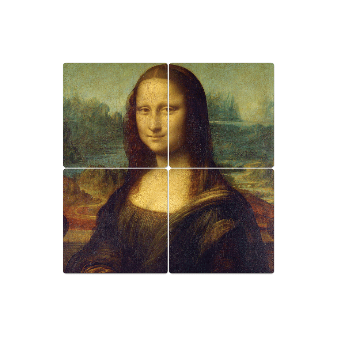 Slidetiles Metal Prints | The Mona Lisa Wall Art