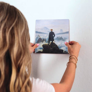 Wanderer Above the Sea of Fog Slidetile on wall in office.