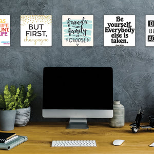 Model mounting Friends and family we choose Slidetile to the wall.