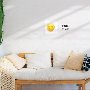 Delighted Emoji Preview - 8in x 8in