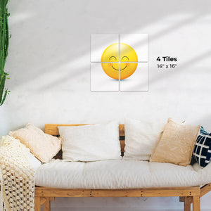 Delighted Emoji Preview - 16in x 16in