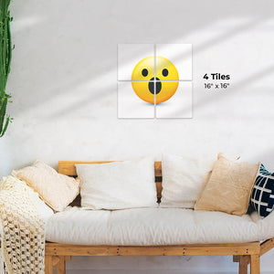 Shocked Emoji Preview - 16in x 16in
