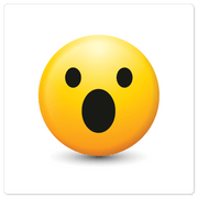 Shocked Emoji - 8in x 8in
