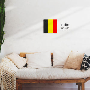 The Belgium Flag Preview - 8in x 8in
