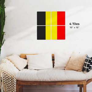 The Belgium Flag Preview - 16in x 16in