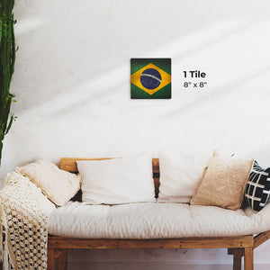 The Brazil Grunge Flag Preview - 8in x 8in