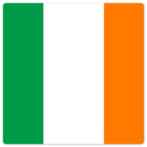 The Irish Flag - 8in x 8in
