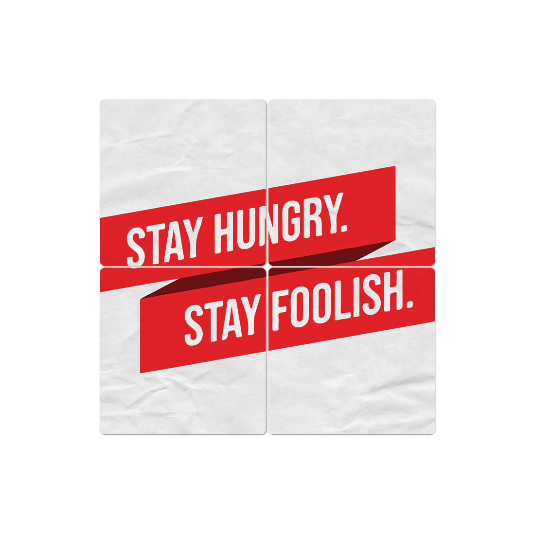 Slidetiles Metal Prints | Stay Hungry. Stay Foolish. Wall Art