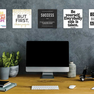 Model mounting Definition of Success Slidetile to the wall.