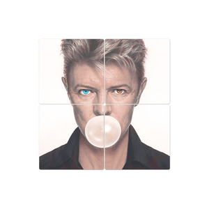Bowie Blows a Bubble - 16in x 16in