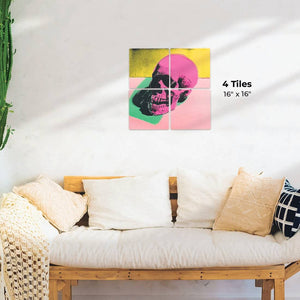 Pink Skull Preview - 16in x 16in