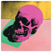 Pink Skull - 8in x 8in