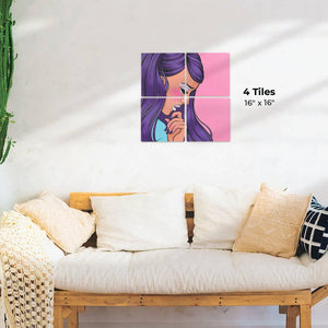 Purple Tears Preview - 16in x 16in