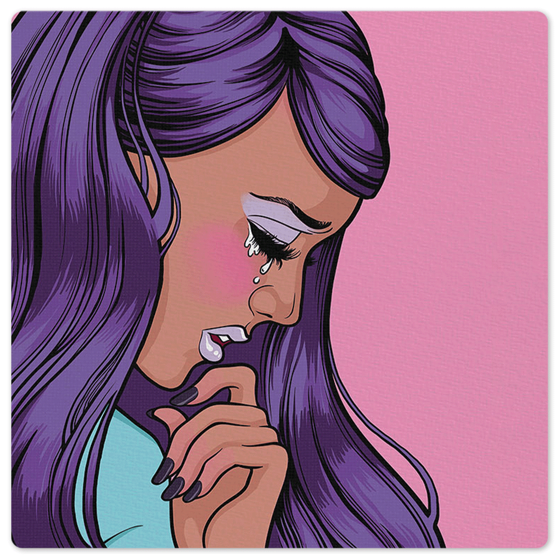 Slidetiles Metal Prints | Purple Tears Wall Art
