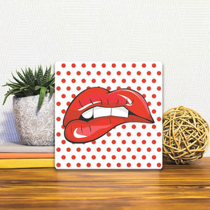 A Slidetile of the Red on Red sitting on a table.