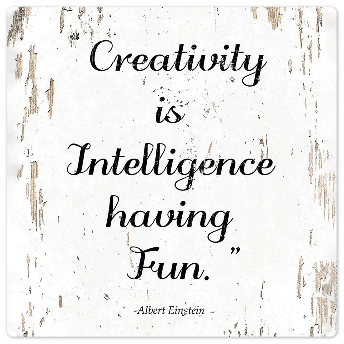 Creativity Is Intelligence' Poster, picture, metal print, paint by OffPlate  Designs