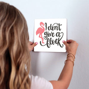 I don't give a flock Slidetile on wall in office.
