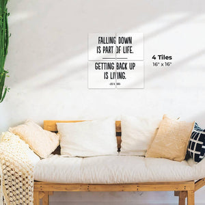 Getting back up is living… Preview - 16in x 16in