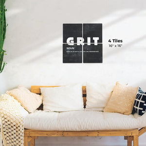 The Definition of Grit Preview - 16in x 16in