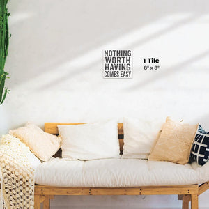 Nothing Comes Easy Preview - 8in x 8in