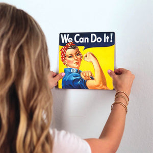 We Can Do It Slidetile on wall in office.