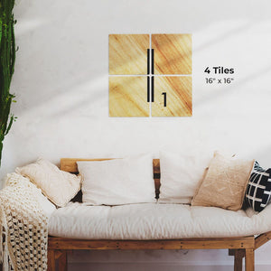 Letter I - Light Wood Preview - 16in x 16in