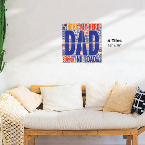 Dad My Hero Preview - 16in x 16in
