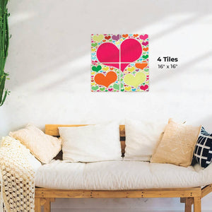 Heart Cloud Preview - 16in x 16in