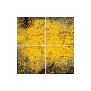Yellow Grunge - 16in x 16in