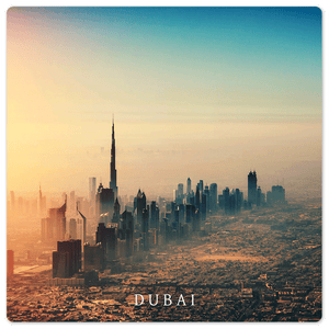 Dubai Skyline - 8in x 8in