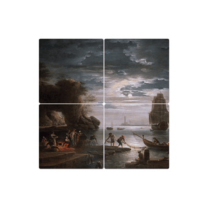 Coastal Scene by Claude Vernet - 16in x 16in