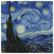Starry night by Van Gogh - 8in x 8in