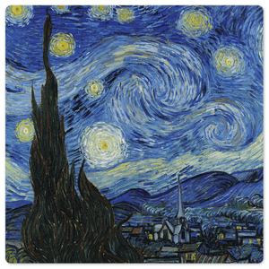 Starry night by Van Gogh - 8in x 8in
