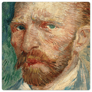Self Portrait of Van Gogh - 8in x 8in