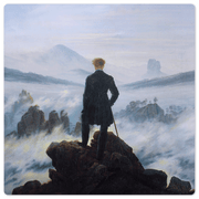 Wanderer Above the Sea of Fog - 8in x 8in