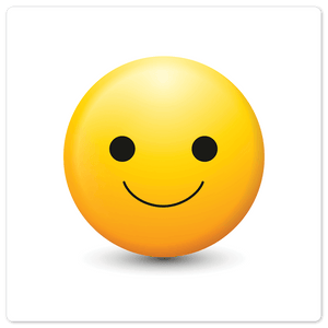 Happy Emoji - 8in x 8in