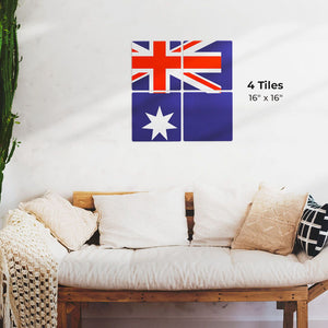 The Australian Flag Preview - 16in x 16in