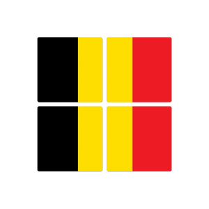The Belgium Flag - 16in x 16in