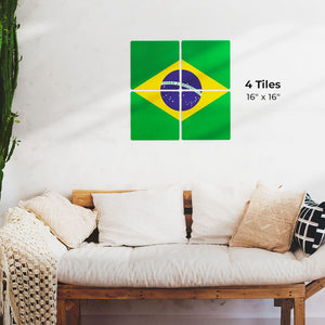 The Brazil Flag Preview - 16in x 16in
