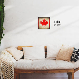 The Canada Grunge Flag Preview - 8in x 8in