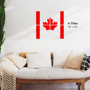 The Canada Flag Preview - 16in x 16in