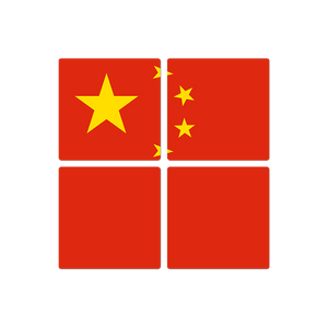 The Chinese Flag - 16in x 16in