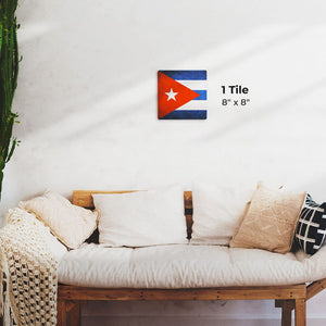 The Cuban Grunge Flag Preview - 8in x 8in