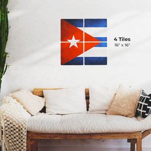 The Cuban Grunge Flag Preview - 16in x 16in