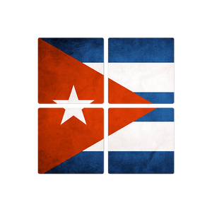 The Cuban Grunge Flag - 16in x 16in