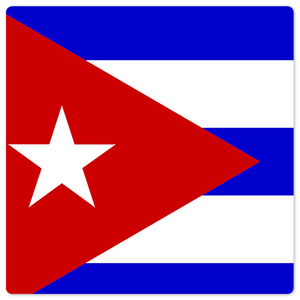 The Cuban Flag - 8in x 8in